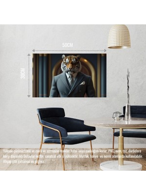 Kaplan Muhafız 06 Çerçevesiz 50X30 cm Pvc Tablo