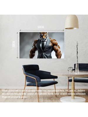 Kaplan Muhafız 01 Çerçevesiz 50X30 cm Pvc Tablo