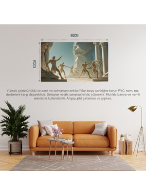 Soyut Tablo Fantastik Niş 04 Çerçevesiz 90X60CM Pvc Tablo