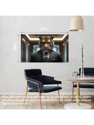 Kaplan Muhafız 04 Çerçevesiz 50X30 cm Pvc Tablo