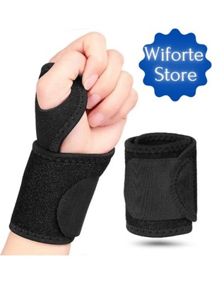 Wiforte El Bilek Ateli – Ayarlanabilir Destekli Bileklik | Spor, Bilgisayar, Sürüş ve Günlük Kullanıma Uygun Ortopedik Bilek Desteği