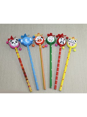 Ahşap Hayvan Figürlü Kurşun Kalem