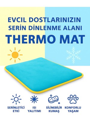 Pugalo Thermo Mat Hem Soğuk Hem Sıcak Kullanılabilen 2si1 Arada Kedi & Köpek Minderi 40X60CM