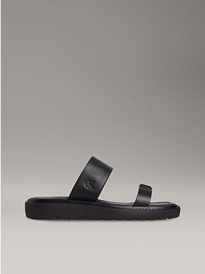 Calvin Klein Kadın Düz Topuklu Siyah Sandalet Rahat Malzeme ile Şık Tasarım
