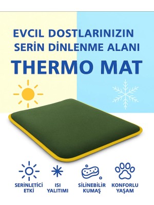 Thermo Mat Hem Soğuk Hem Sıcak Kullanılabilen 2si1 Arada Kedi & Köpek Minderi 60X80CM