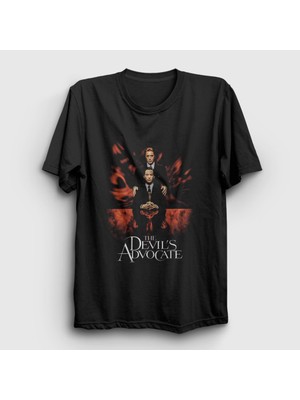 Presmono Unisex Siyah Seytanın Avukatı Keanu Reeves Devil's Advocate T-Shirt