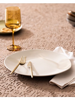 Madame Coco Souci Servis Tabağı - Krem - 30 cm