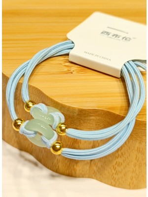 Monalisa Home Lüks Figürlü Ikili  Renkli Lastik Toka