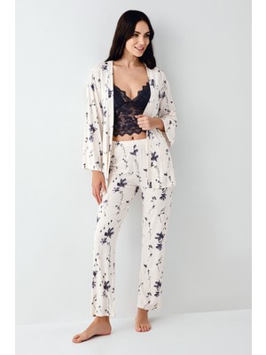 Arnetta Kadın Lacivert Pijama Takımı