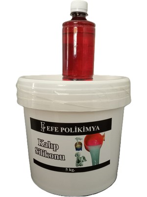 Efepolikimya Kalıp Silikonu RTV-2 40 Shore Yarı Şeffaf 5kg