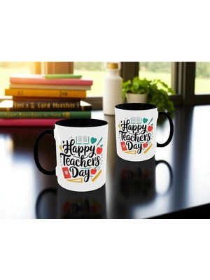 Öğretmenler Günü Kupa Bardak Renkli Bardaklar Öğretmene Hediye Kupa Bardak