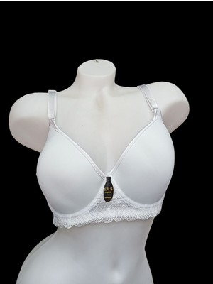 C Cup Balenli (Telli) Toparlayıcı Dantel Detaylı Sütyen