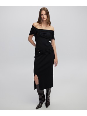 Karma Aksesuarlı Triko Etek IW6250004096001