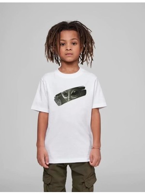 Çocuk Unisex Baskılı T-Shirt - Beyaz