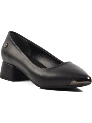 Pierre Cardin PC-54234 Z Siyah  Kadın Topuklu Ayakkabı