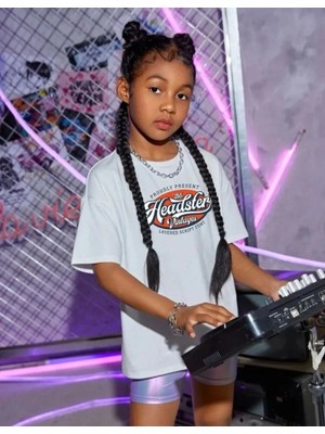 Çocuk Unisex Baskılı T-Shirt - Beyaz