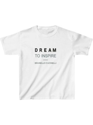 Unisex Çocuk Baskılı T-Shirt - Beyaz
