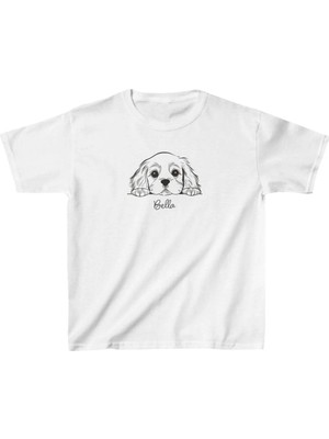 Unisex Çocuk Baskılı T-Shirt - Beyaz