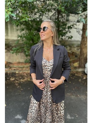 Tek Düğme Blazer Ceket