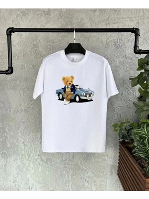Unisex Çocuk Baskılı T-Shirt - Beyaz