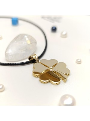 Yonca Kolye 14 Ayar Altın Hd Videolu