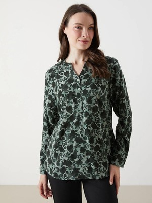 Lcw Grace  Kaçık Yaka Çiçekli Bluz  (W5)