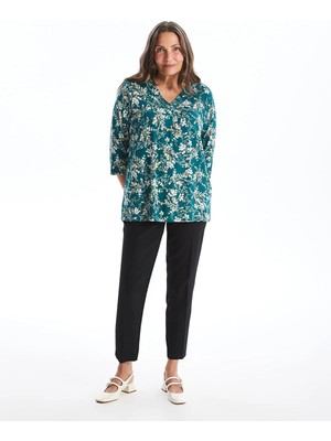 Lcw Grace  V Yaka Çiçekli Kadın Bluz  (W5)