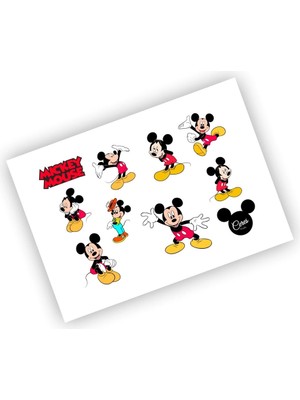 Mickey Mouse Sticker Micky Etiket