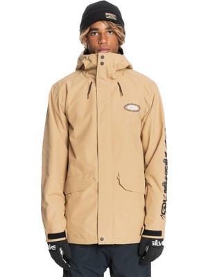 Quiksilver In The Hood Erkek Kahverengi Snowboard Ceketi