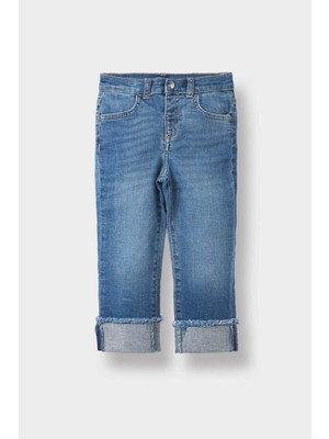 DeFacto Straight Fit Düz Paça Jean Pantolon Kız Bebek D1534A525AU