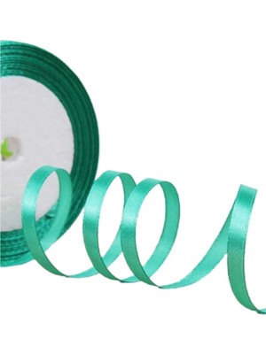 Marsilyan Saten Kurdele 6 mm Su Yeşili 5 Metre