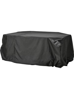 IKEA Tosterö Mobilya Kılıfı Siyah 220 x 220 cm Dış Mekan Uyumlu Su Geçirmez Uv Korumalı Esnek Kenarlı