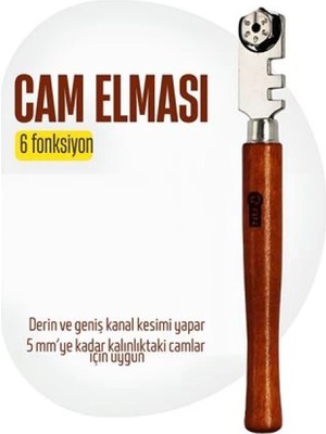Marsilyan  Elmas Cam Kesici - Kalem Tipi Cam Kesici Cam Kesme Elması