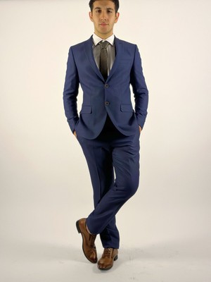 Zenelli Karma Yelekli Takım Elbise