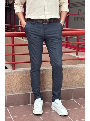 Erkek, cep detaylı, Old Money culture, Ekose desenli, Poliviskon kumaş, pantolon