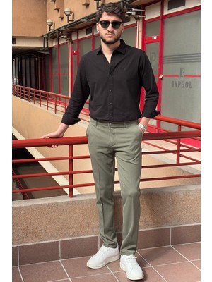 İnpool Erkek, Standart-fit, A Kalite, Old Money, Kumaş Pantolon 23ınp269