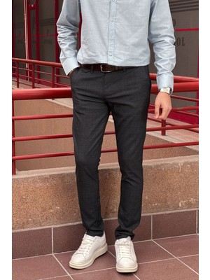 Erkek, cep detaylı, Old Money culture, Ekose desenli, Poliviskon kumaş, pantolon