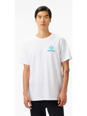 Converse Nature Center Erkek Grafik Baskılı Beyaz T-Shirt