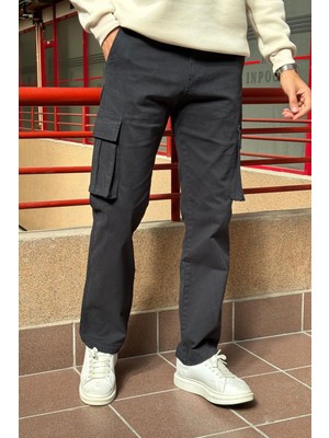 Baggy-oversize Kalıp, Kargo Cep, Gabardin Pantolon 23ınp274
