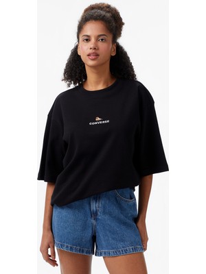 Converse Oversize Fit Erkek Siyah T-Shirt