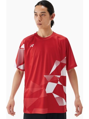 Yonex YY25 16744 Erkek Spor Tişört Kırmızı