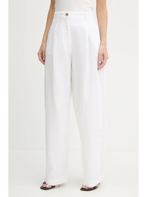 Guess Th WW0WW45780 Tencel Lınen Wıde Leg Kadın Pantolon