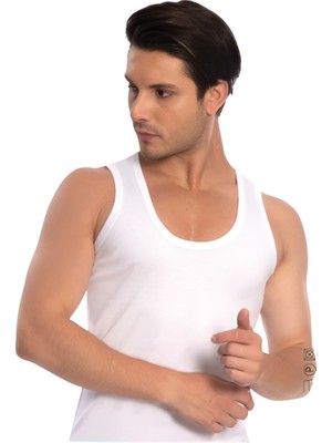 İki Yıldız Erkek Ribana Atlet 3'lü Paket %100 Pamuk 05