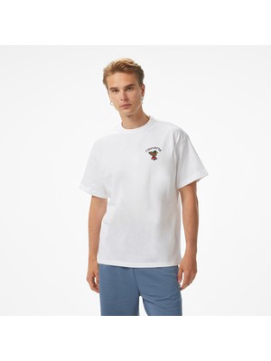 Converse Pool Side Star Chevron Erkek Beyaz T-Shirt