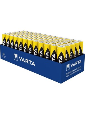 Varta Super Heavy Duty Çinko Aaa Ince Kalem Kumanda Pili (60'lı Paket)
