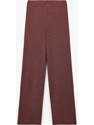 Koton Bürümcük Kumaş Slim Fit Uzun Düz Paça Pantolon