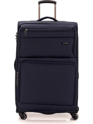 Mçs Lüx Kumaş Büyük Boy Valiz V117 - Lacivert