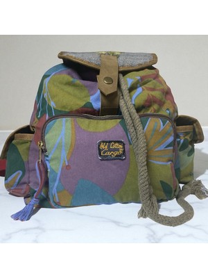 Old Cotton Cargo Kaliteli Tek Gözlü Vintage Salaş Disayn Unisex Sırt Günlük Okul Gezi Kamp Trekking Çantası 29CMX36CM