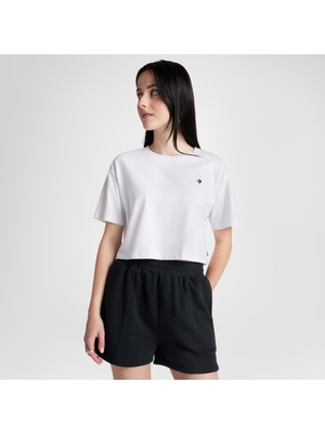 Converse Sporty Boxy Kadın Beyaz T-Shirt