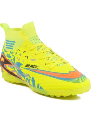 Walkway WJ-502 M Sarı Unisex Çoraplı Halı Saha Ayakkabısı